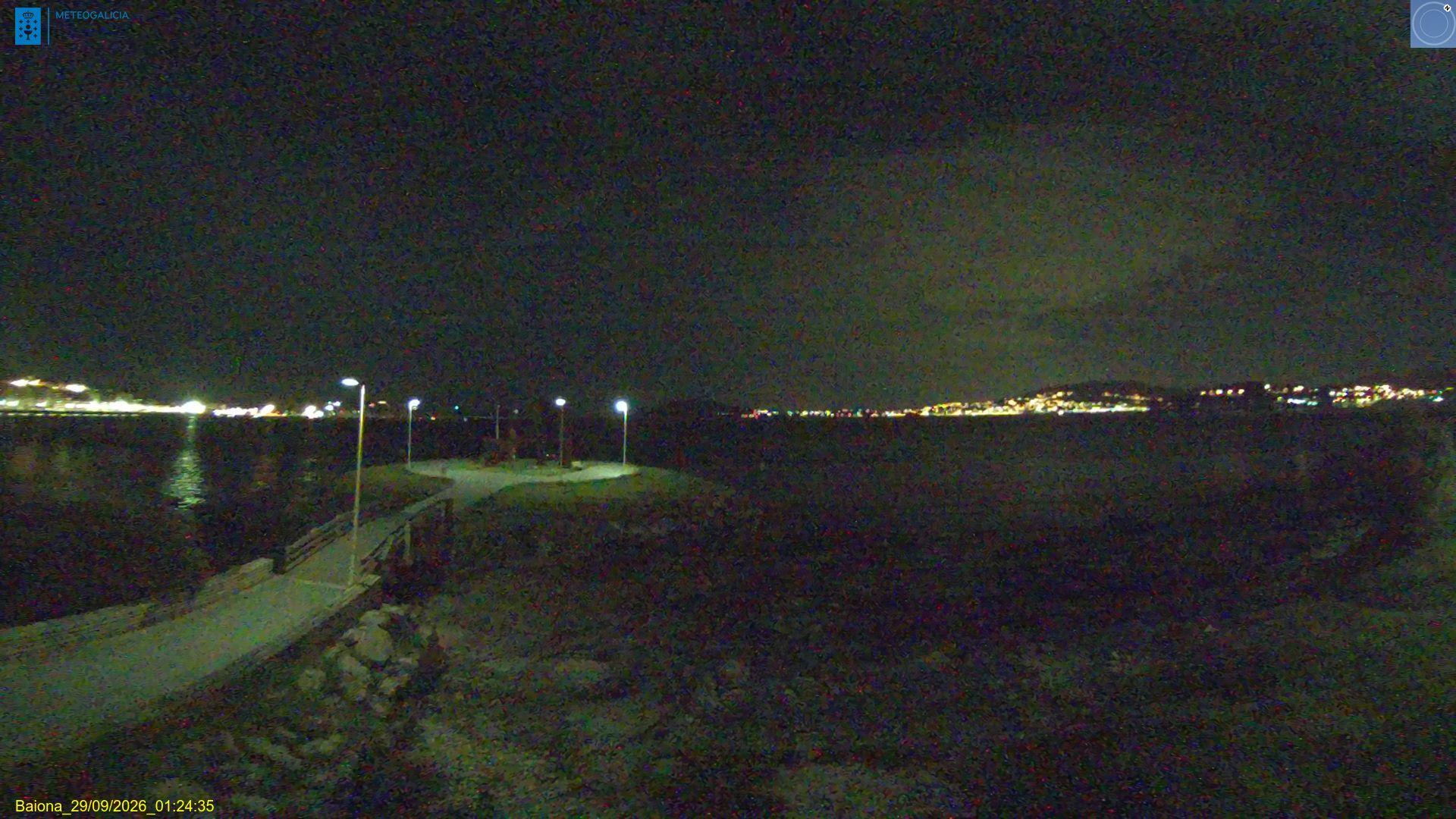 Baiona: imagen en directo de la cámara «Paseo de la bahía»