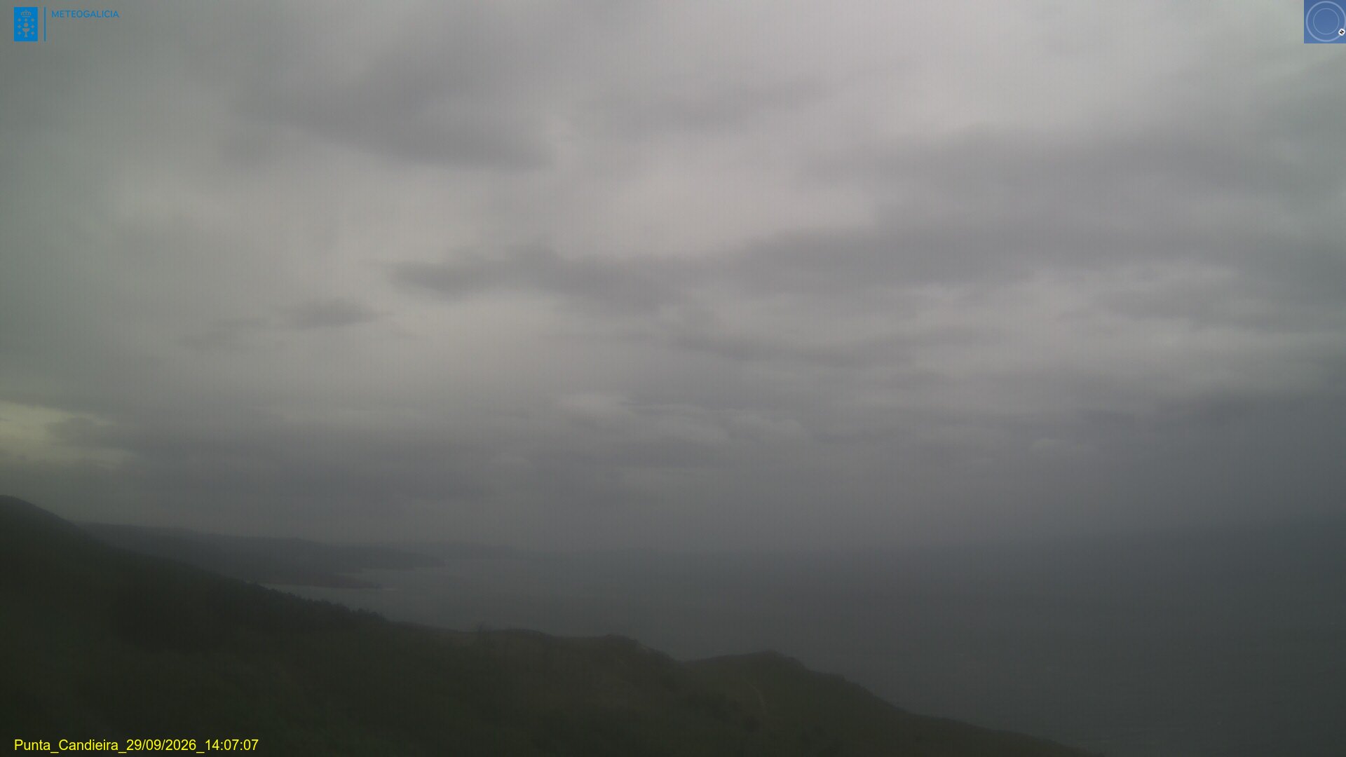 Punta Candieira: imagen en directo de la cámara «Desde el faro»